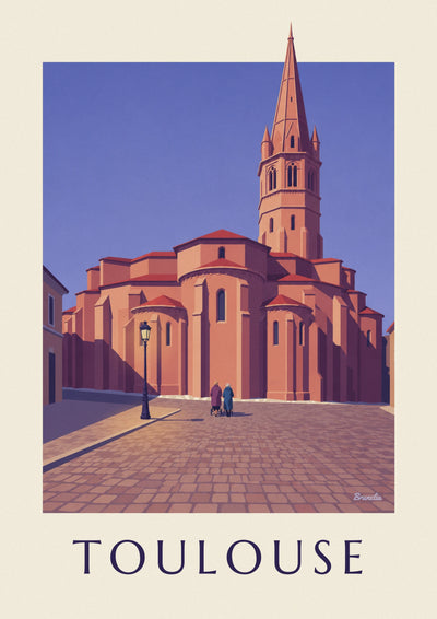 Poster of the apse of the Basilica of Saint-Sernin in Toulouse: the full poster