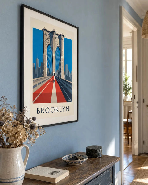 Affiches New York : affiche de la collection encadrée dans un intérieur