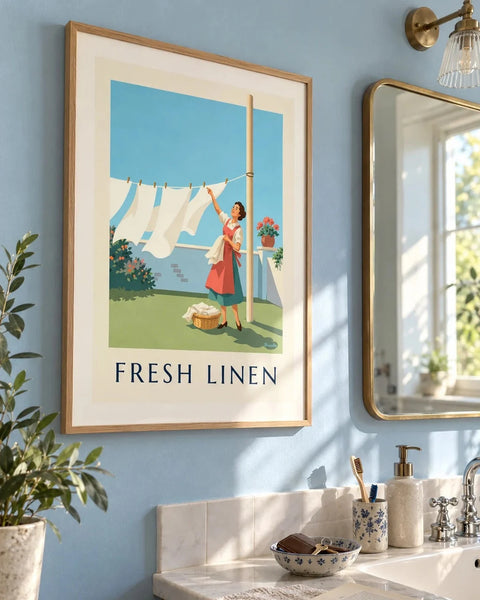 Women posters: collection poster framed in a home interior