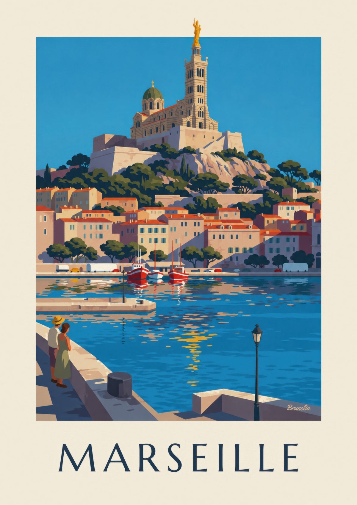 Affiche Notre-Dame-de-la-Garde à Marseille