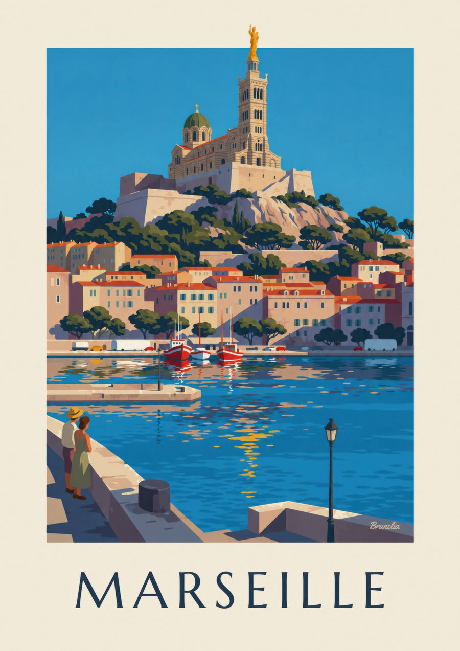 Affiche Notre-Dame-de-la-Garde à Marseille