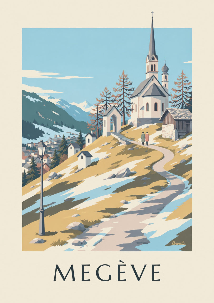 Poster Megève, Kapellen des Calvaire