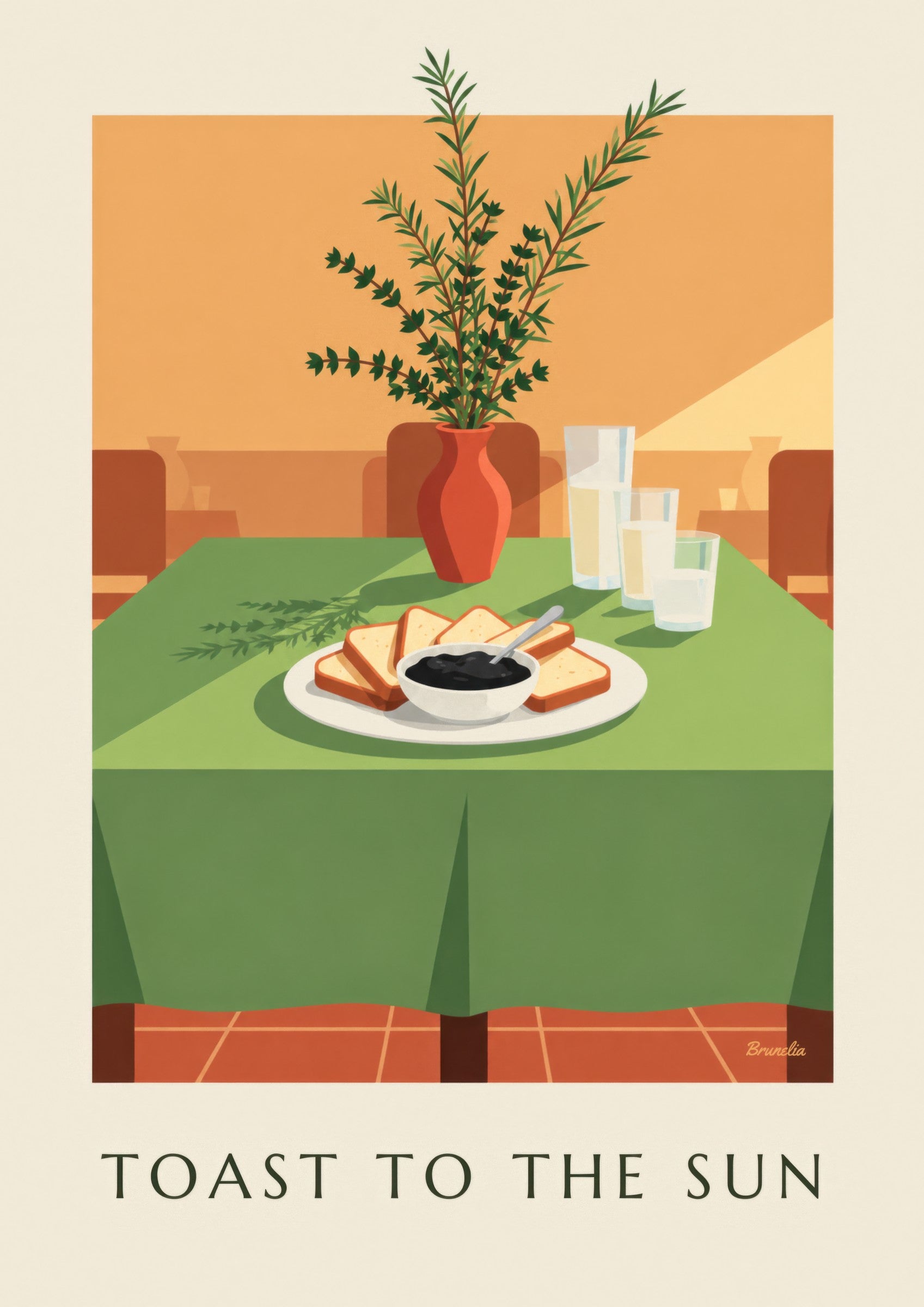 Poster mit schwarzer Tapenade und Toasts zum Aperitif: Detail in Nahaufnahme