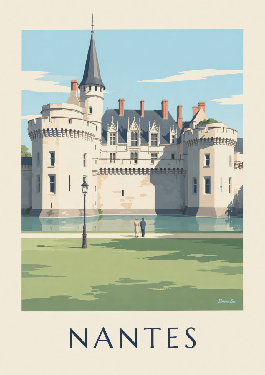 Poster Schloss der Herzöge der Bretagne in Nantes
