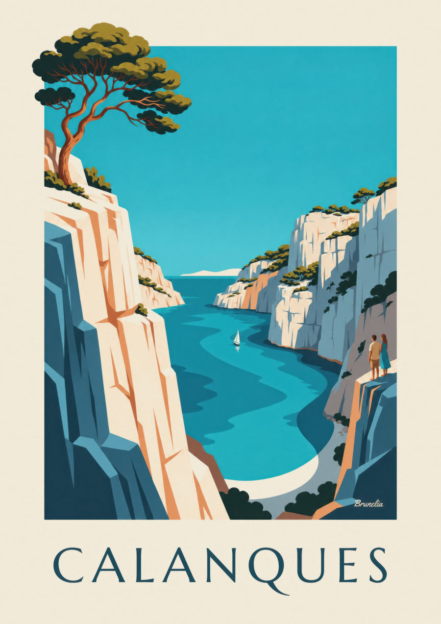 Poster der Calanque d'En-Vau in Marseille