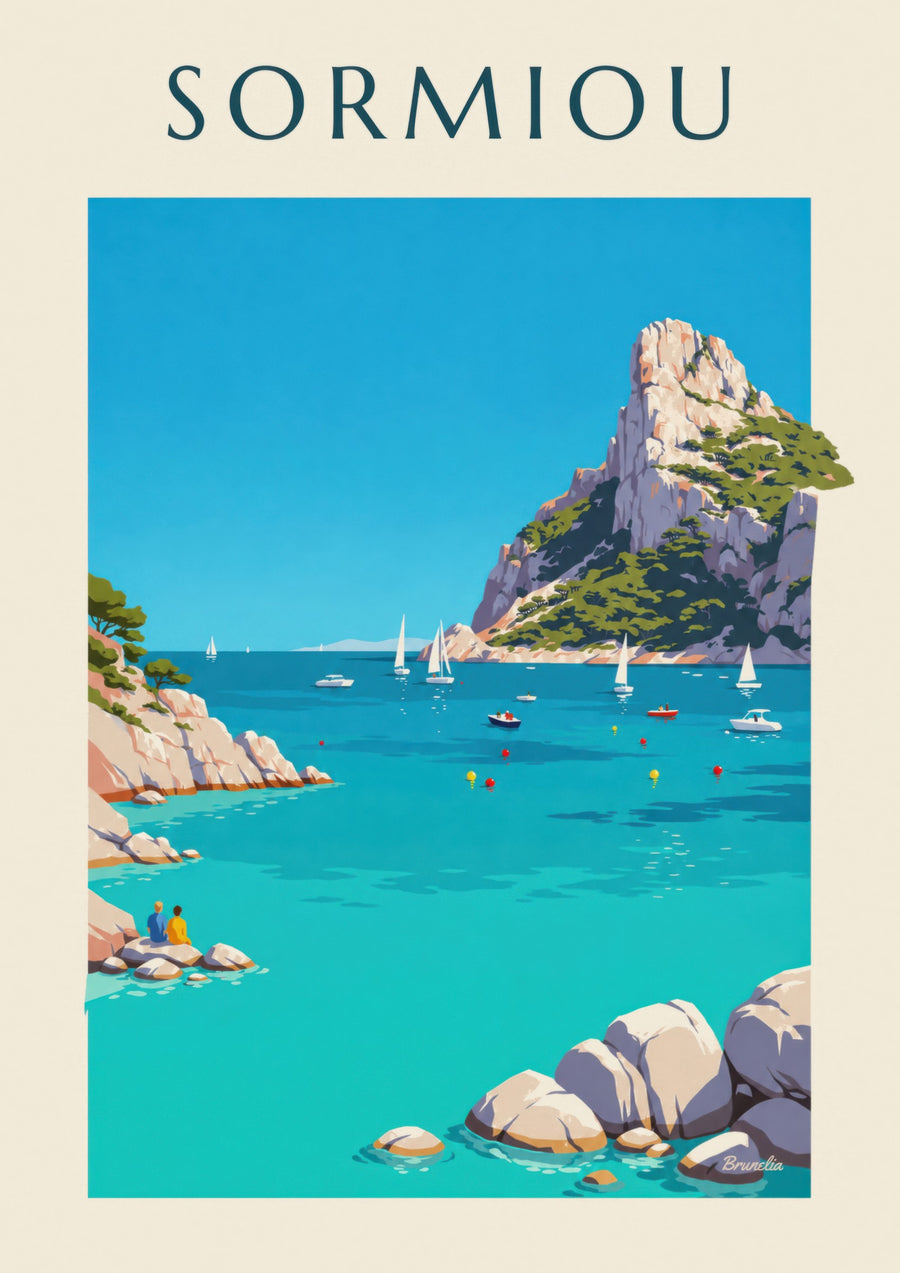 Poster der Calanque de Sormiou in Marseille