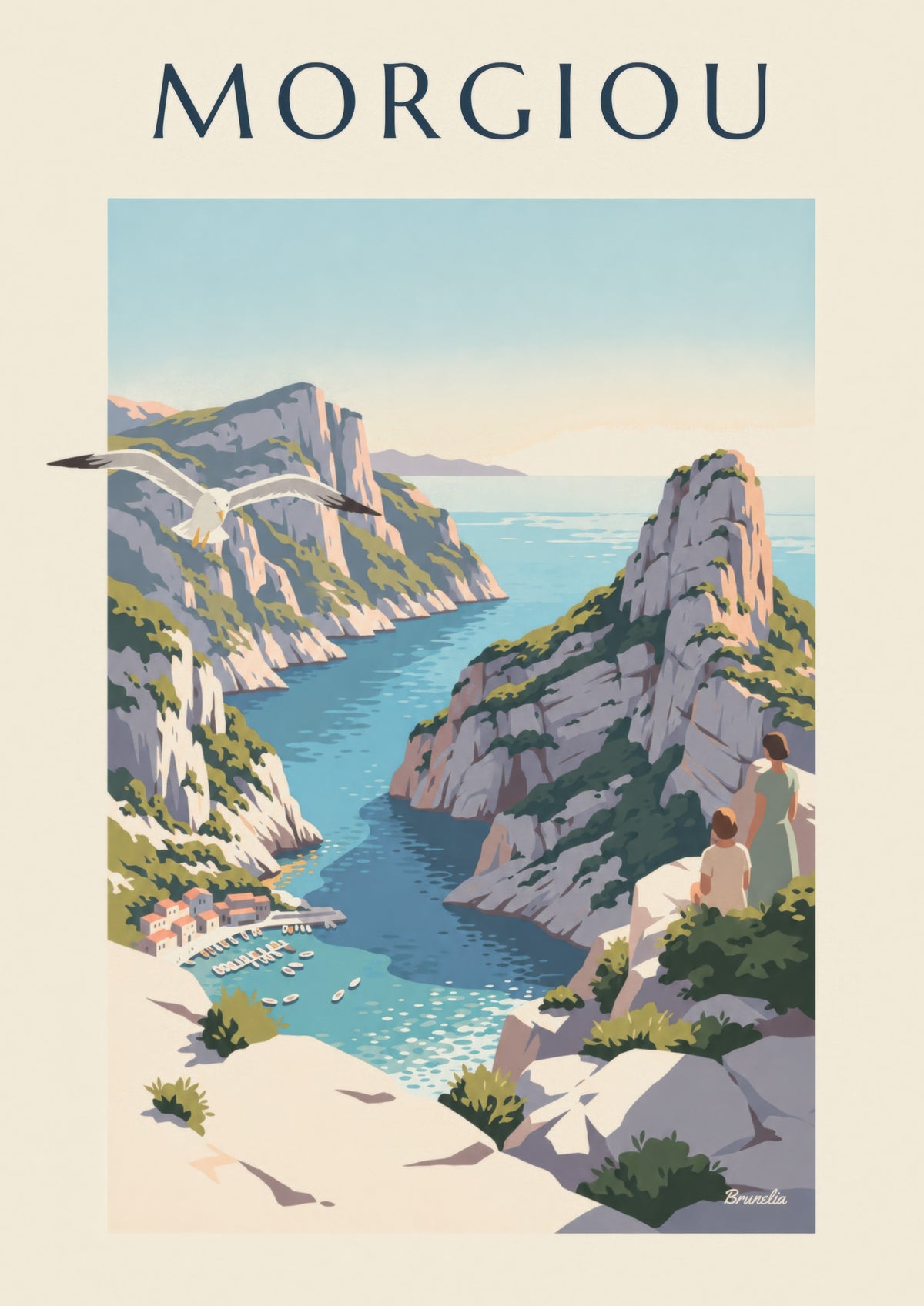 Poster der Calanque von Morgiou in Marseille